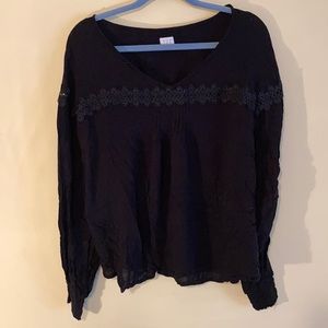 Black Lace Blouse